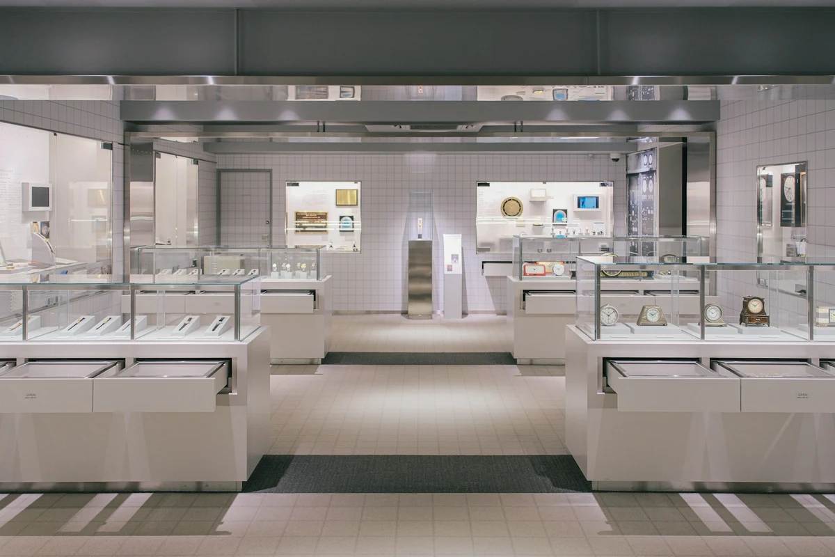 Jewellery showroom with display counters